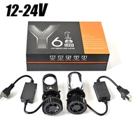 【มีสต็อกพร้อมส่งจากไทย🔥】ไฟหน้ารถยนต์ หลอดไฟหน้า LED Y9/Y7 อัปเกรดจาก Y6 สว่างกว่า ทน ไฟหน้า H4 H7 H1