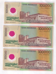 Jual 100000 Polymer Soekarno-Hatta 1999 UNC