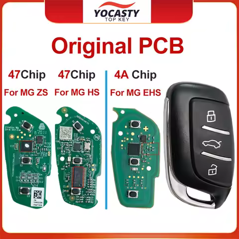 4A 47 Chip Original PCB Remote Car key For MG MG6 MG5 MG4 ZS EV HS EHS ZX GT Roewe RX3 RX8 ERX5 RX5 