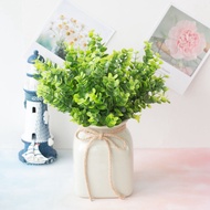 Daun Yugali Tangkai YJL Plastik Besar dan Kecil Tanaman Hias Artificial Bunga Buket Minimalis Home