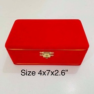 กล่องใส่เครื่องประดับ ขนาด 4x7x2.6 นิ้ว สามารถใส่เข็มขัด ใส่ทองคำแท่ง แบบเรียบ ทรงสูง บรรจุขาย 1 ชิ้น/แพ็คเกจ
