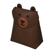 KOMPIS北歐風動物造型收納袋-棕熊 玩具 尿布 衣物 雜物 收納