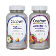 Centrum Men 50+, Women 50+ Multigummies รสผลไม้ 140 กัมมี่