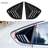 Aramox CFTGIW Rear Window Air Vent Scoop Cover Blind 1 Pair Side Louver Fade Proof Scratch Shutter f