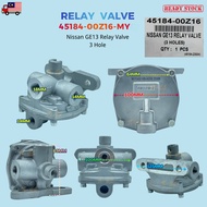 Nissan Ge13 UD Truck Relay Valve Air Master Relay Valve 45184-00Z16 T shape - out 3 hole: 1/2"