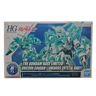 Bandai HG 1/144 Green Unicorn Unicorn Crystal of Light Base Limited Assembly
