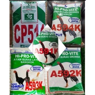 VOER PUR AYAM HI PRO VITE QUALITY CHICKEN FEED 511k, cp 511, 591, 592, 593, 594 ORIGINAL FACTORY PAC