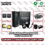 LAMPU FOG LAMP LED SOROT TEMBAK MINI FOGLAMP KABUT WAYMAKER WAY MAKER - KUMMA.id