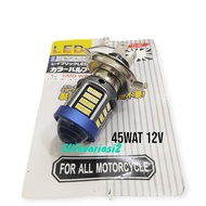 PUTIH MATA Headlight h4 Laser smd wb xenos 60 eyes 12v 45wat white yellow pnp motorbike scoopy, mx k