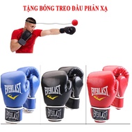Genuine MMa Everlast Boxing Gloves + Free Head Hanging Reflex Ball