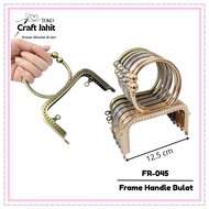 FR-045 | 12.5 CM | Bag Frame | Clasp Frame Bag | Bag Brace | Handmade Wallet Frame 12.5 CM