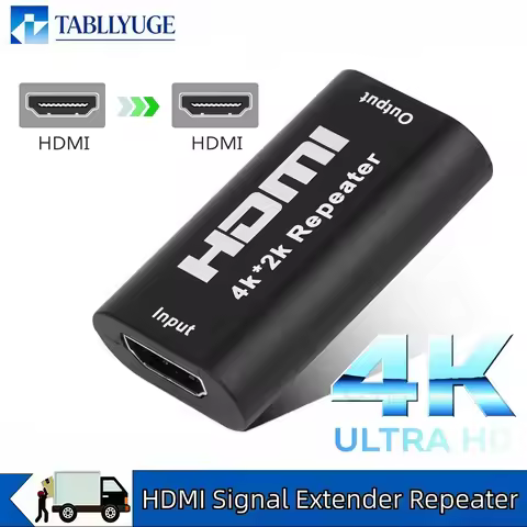 4K 2K HDMI Repeater Extender Signal Booster Adapter 4.95Gbps HDMI Connector HDMI Compatible Extender
