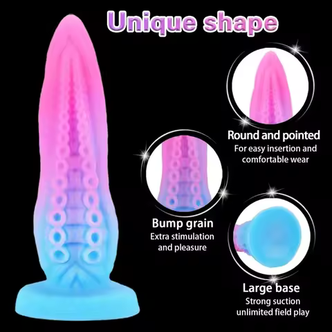 Colored Tentacle Anal Plug Large Anal Dildo Suction Cup Big Butt Plugs Female Masturbator Anal Dilat