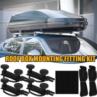 Roof Box Mounting Fitting Kit Heavy Duty Roof Box U-Bolt Clamp Kit Universal Durable Roof Rack Bracket Kit