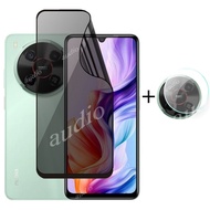 Nubia V70 Max 4G ฟิล์มไฮโดรเจลเลนส์หน้า2in1สำหรับ ZTE Blade V70 Max 4G แผ่นหน้าป้องกันความเป็นส่วนตั