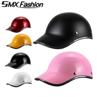 Open Face Motorcycle Helmet Baseball Cap Half Helmets For Men Women Scooter Electric Bike Retro Hard Hat