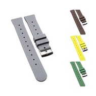 20mm, 22mm Seiko 氟橡膠 Waffle 代用錶帶, 快拆生耳, 5種顏色