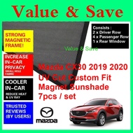 Mazda CX30 CX-30 Magnetic Sunshade 2020 - 2025 UV Cut Custom Fit Magnet Sun Shade 6pc/7pc/set Access