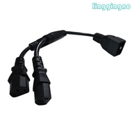 RR IEC320 C20 to C13+C13 Y-Type Splitter Power Cord IEC320 C20 Male to 2xC13 Female Conversion Adapt