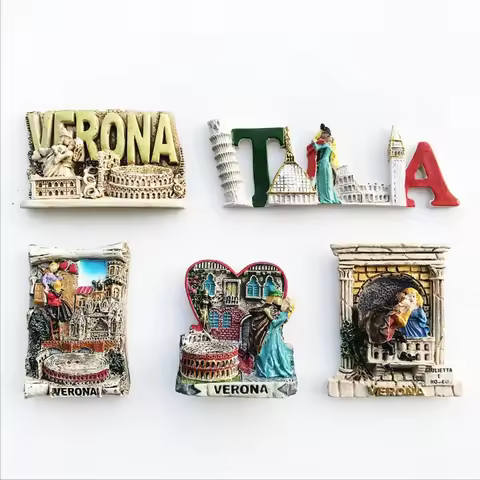 Verona Italy's Ancient City Tourism Commemorative Arts and Crafts Magnet Refrigerator Sticker Gifts 