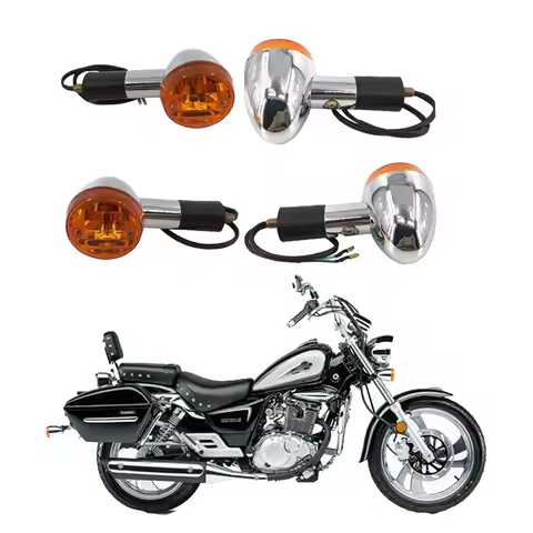Motorcycle Signal Turning Light for Suzuki Haojue KTM Honda Qingqi GZ125HS GZ150 EN125 HJ150 Chromed