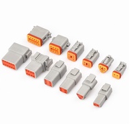 1 Set Deutsch DT Connector DT06-2S/DT04-2P 2P 3P 4P 6P 8P 12Pin Straw Al Plug For Car Motor With Ter