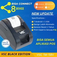 PRINTER BLUETOOTH DESKTOP THERMAL KASIR VSC TM-58V - KASIR RJ11 RPP02 - PRINTER KASIR ALAMAT STRUK