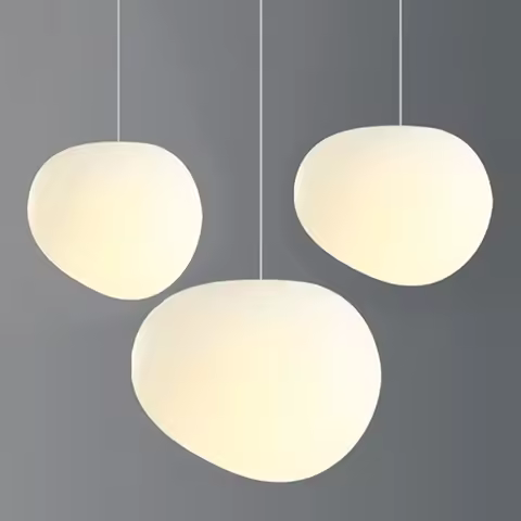 Nordic Restaurant Pebble Chandelier Simple Creative Bar Bedside Bedroom Porch Aisle Shop Decorative 