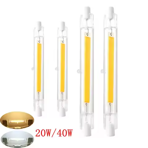 LED R7S 78mm 118mm Dimmable COB LED Lamp Bulb G9 SpotLight Replace Halogen Light Floodlight Glass Tu