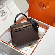 全手縫💯Hermes Kelly 25烏木/大象灰/黑