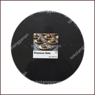 Krishome Piring Saji Slate Dia 30 Cm