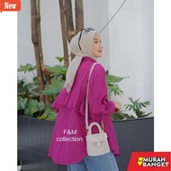 KEMEJA Trendy Women's Tops, Oversized Linen Tiny Blouse, Trendy Women's Tops