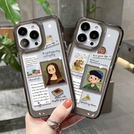 Compatible for IPHONE 6S 7 8 PLUS X XS XR 11 12 13 14 15 MAX PRO painting pattern transparent Acryli