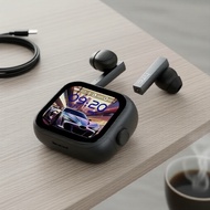 HTC NE40 AI Translation Earbuds: Bluetooth 6.0, LED Display, HiFi Sound, ANC, Waterproof  Fon Teling