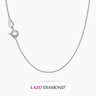 LAZO DIAMOND 375/9K White Gold Delicate Link Chain Necklace