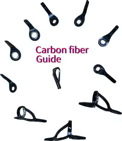 Handmade AGS Carbon Guide For Fishing Rod Baitcasting Spinning Rod Guide DIY Fishing Rod Accessories