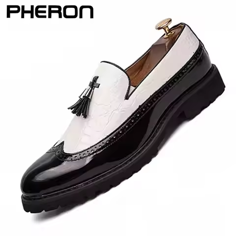 Fashion Shoe Office Shoes for Men Casual Shoes Breathable Leather Loafers Driving Moccasins Comforta