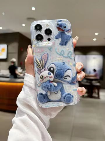 Disney phone case Stitch Toothed Phone Case For iPhone 11 12 13 14 15 16 17 Air Pro Max Plus Shockpr