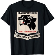 Ww2 Usa 761St Tank Battalion African American Black Panthers T-Shirt