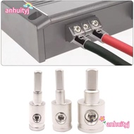 AHTY Car Audio Connector, Pure Copper Gold Silver Car Speaker Wire Terminal, 0GA 4GA 8GA Power Groun