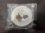 Perth Mint Australia Lunar Rabbit 2011 1 kg kilo .999 Silver Coin Colorized BU (Series II) Color Col