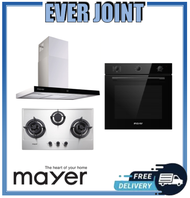 Mayer MMSS773 [75cm] 3 Burner Stainless Steel Hob + Mayer MMCH407I [90cm] Chimney Hood + Mayer MMDO8R [60cm] Built-in Oven with Smoke Ventilation System Bundle Deal!!