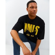 Oversized T-Shirt Black Cat Society Cotton 24s Free Sticker Nameless Society