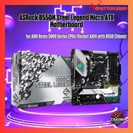 ASRock B550M Steel Legend Micro ATX Motherboard for AMD Ryzen 5000 Series CPUs (Socket AM4) with B55