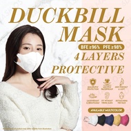DUCKBILL 4 PLY 6D MASK / 50PCS 6D V-MASK PREMIUM ADULT DUCKBILL MASK 100% KOREAN STYLE FACE MASK MEDICAL AND NON-MEDICAL