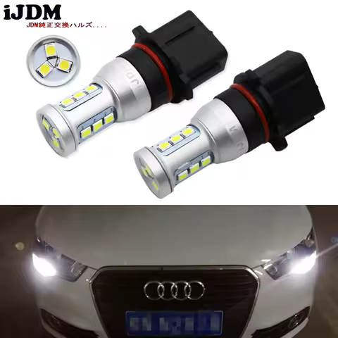 iJDM Auto P13W LED Error Free Canbus 12SMD-3030 SH24W LED Bulbs For 2008-2012 Audi A4 Q5 Daytime Run
