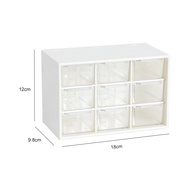 Inaso Laci Mini Susun Transparan Box Aksesoris Perhiasan Organiser Meja Aesthetic Rak Kosmetik Serba