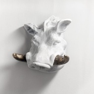 再生大理石。壁掛。疣豬