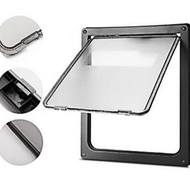 Pet Door Cat Dog Door Hole Barrier Dog Free Entry Door Fence Dog Hole Dog Passage Two-Way Dog Door P