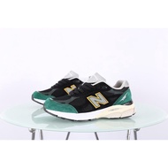 New balance 990V3 American retro Pig leather breathable mesh sports shoes M990CP3 Black green